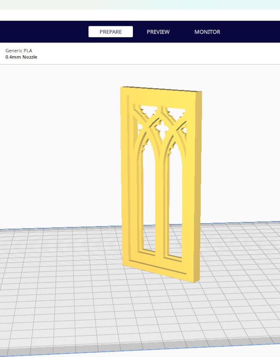 Window Stl Gothic Window STL File, Dollhouse Architecture 3D Print, Model Window ...
