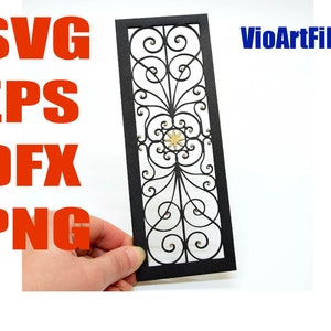 Window Grill Digital Svg Dxf Eps Plantilla de archivo Descargar Laser Cricut Glow Forge