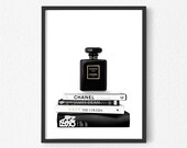Chanel Wall Art, Fashion Prints, Chanel Party Decor, Vogue Wall Art, Fashion Decor, Vogue Poster, Coffee Table Book, Chanel Print Printable