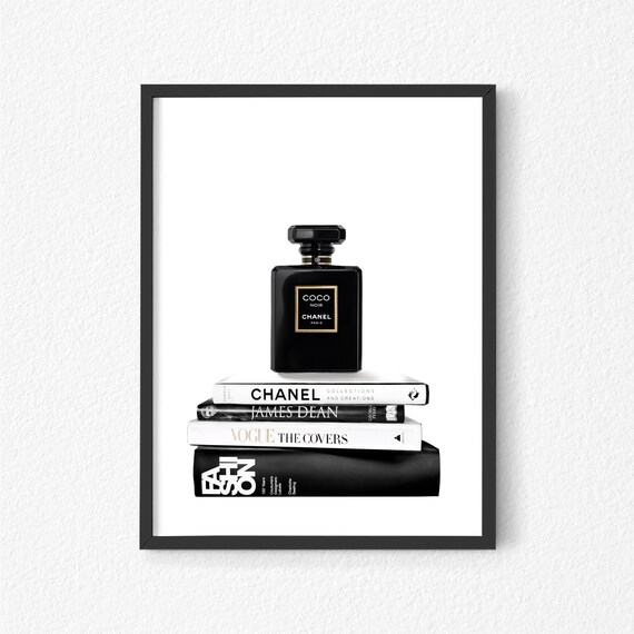 Chanel Wall Art Fashion Prints Chanel Party Decor Vogue Etsy