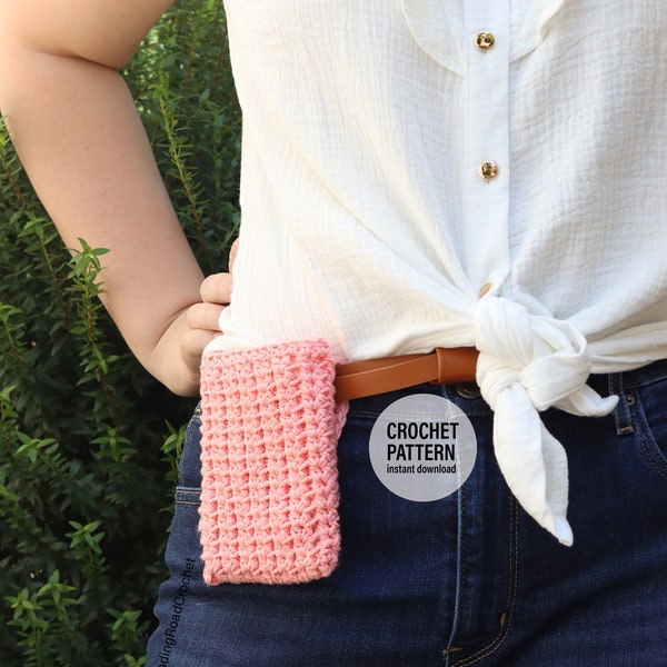 CROCHET PATTERN X Crochet  Hip Pouch Pattern, English PDF Download,  English Crochet Pattern, Crochet Belt Pocket