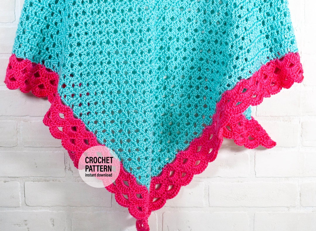 Crochet Robin Shawl Pattern, Crochet Shawl Pattern , English PDF ...