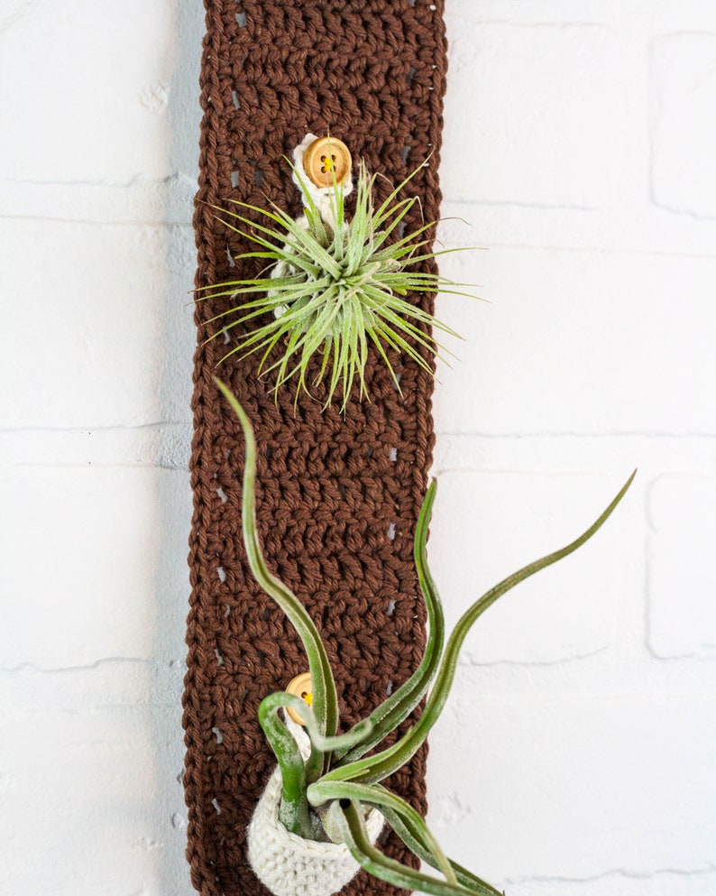 CROCHET PATTERN x Crochet Boho Plant Hanger Pattern, Plant Holder Pattern, Air Plant Display Pattern, Wall Decor Pattern, English Download image 5