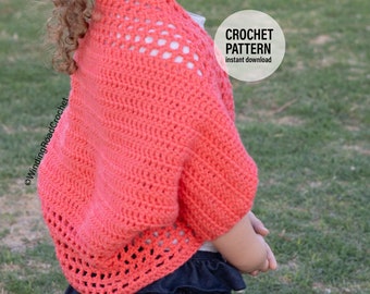 CROCHET PATTERN X Crochet Summer Cardigan Pattern, English PDF Download,  English Crochet Pattern, Cocoon Cardigan Pattern