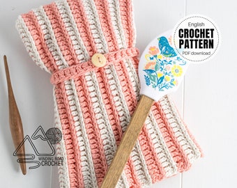 CROCHET PATTERN X Crochet Hand Towel Pattern, English PDF Download, Crochet Tea Towel Pattern