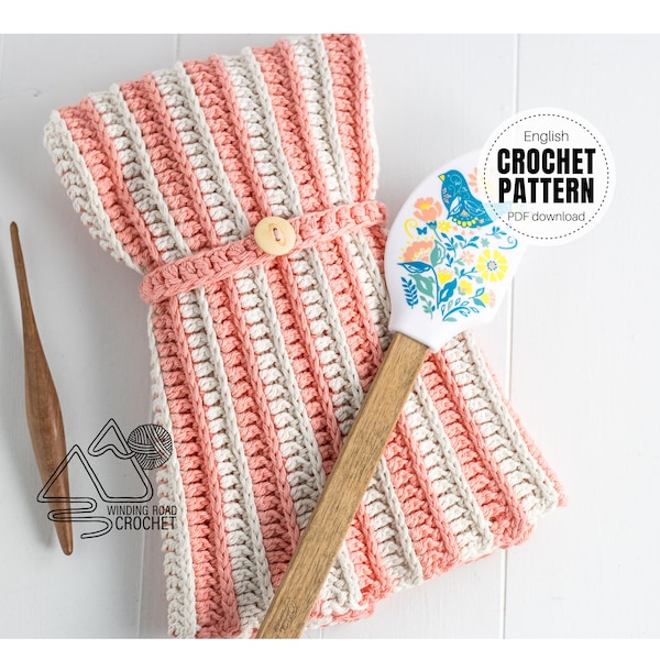 CROCHET PATTERN X Crochet Hand Towel Pattern, English PDF Download, Crochet Tea Towel Pattern