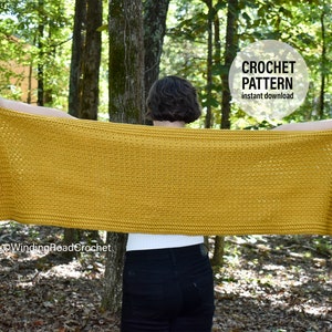 CROCHET Pattern X Harvest Pocket Shawl, English PDF Download, Adult Size and Easy to Adjust image 3