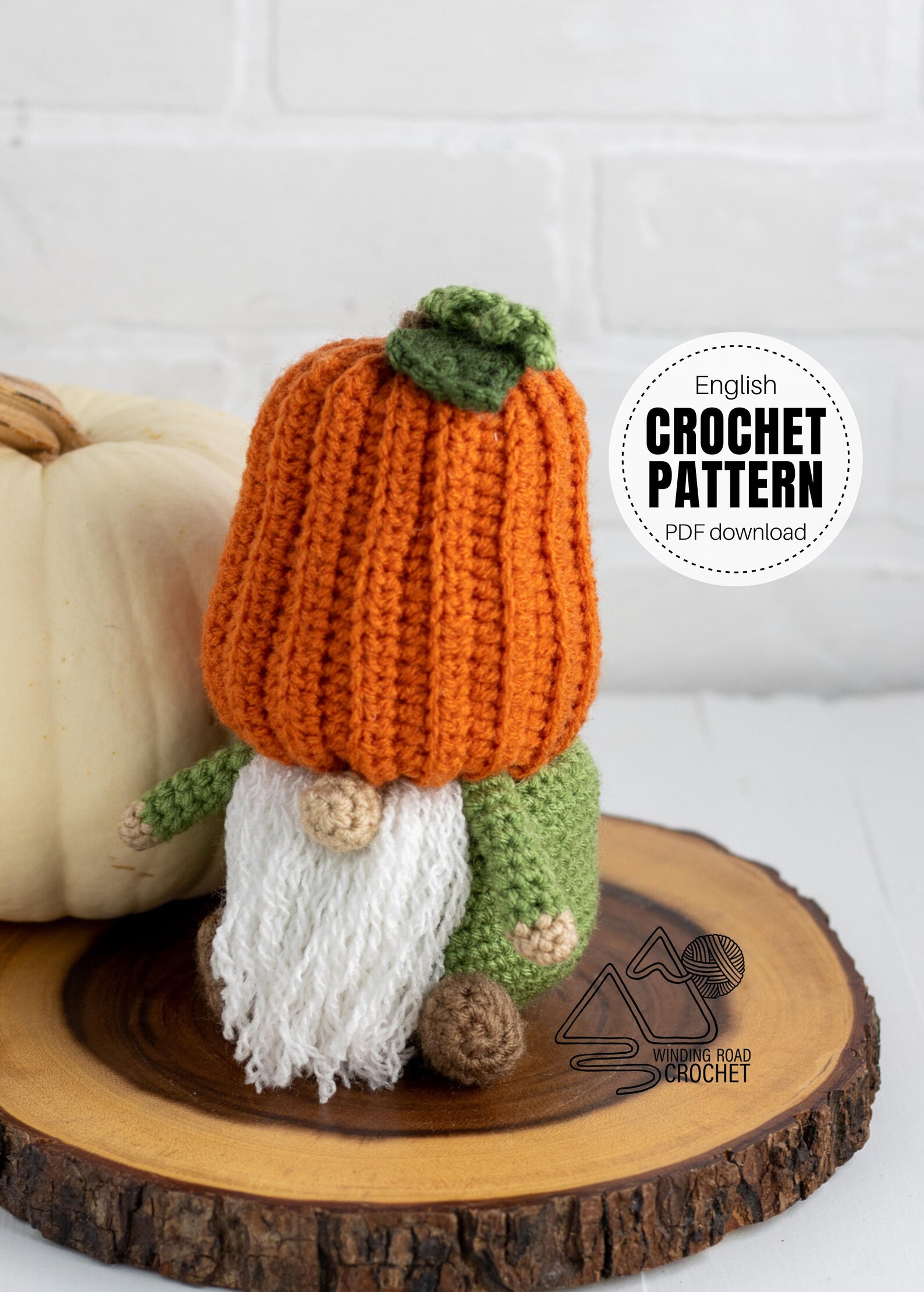 CROCHET PATTERN X Crochet Pumpkin Gnome English PDF Download Etsy