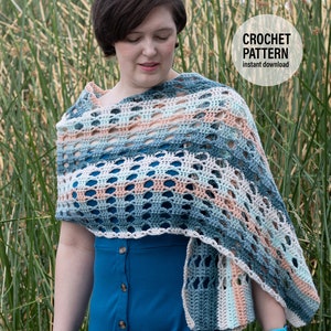 CROCHET PATTERN X Crochet Lace Shawl Pattern, English PDF Download,  English Crochet Pattern, Crochet Wrap Pattern