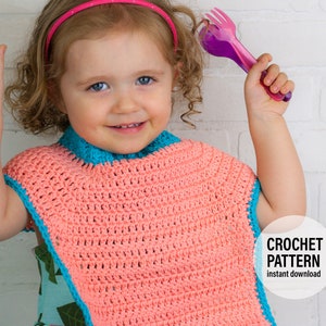 CROCHET PATTERN X Full Coverage Baby Bib X English PDF Pattern only