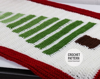 CROCHET Pattern X Holiday Ombre Table Runner and Placemat Pattern, English PDF Download, Adult Size