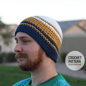 CROCHET PATTERN X Winter Crochet Hat Pattern, English PDF Download, Hygge Beanie Pattern