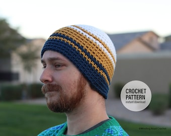 CROCHET PATTERN X Winter Crochet Hat Pattern, English PDF Download, Hygge Beanie Pattern