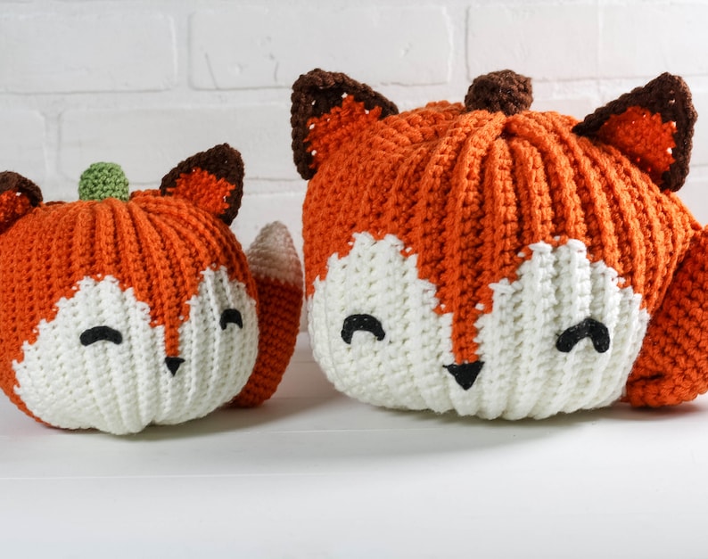 CROCHET PATTERN x Crochet Fox Pumpkin, English Written Pattern, PDF Download, image 3