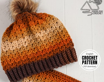 CROCHET PATTERN X Crochet Hat Pattern, English PDF Download, Crochet Beanie Pattern