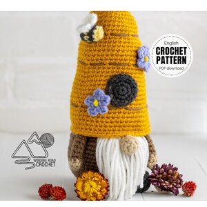 CROCHET PATTERN X Crochet Beehive Gnome, English PDF Download,