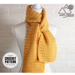 CROCHET PATTERN X Crochet Scarf Pattern, English PDF Download