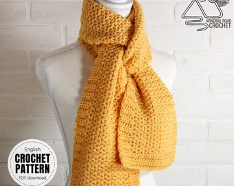 CROCHET PATTERN X Crochet Scarf Pattern, English PDF Download