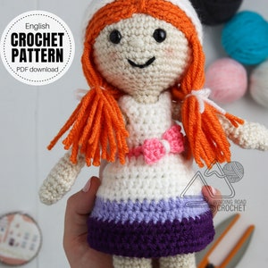 CROCHET PATTERN X Crochet Bunny Doll Pattern, English PDF Download, Crochet Amigurumi Pattern image 2