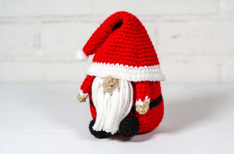 CROCHET PATTERN X Santa Gnome Pattern X English PDF Pattern only X Christmas Gnome Crochet Pattern image 3