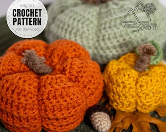 Crochet Pumpkin Pattern, Fall Decor (PDF Download)