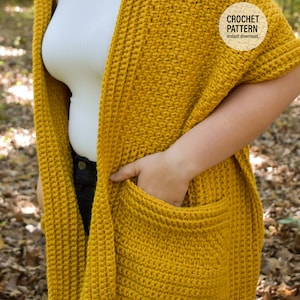 CROCHET Pattern X Harvest Pocket Shawl, English PDF Download, Adult Size and Easy to Adjust image 4