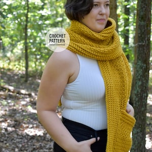 CROCHET Pattern X Harvest Pocket Shawl, English PDF Download, Adult Size and Easy to Adjust image 5