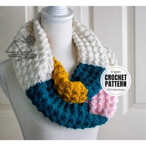 CROCHET PATTERN X Crochet Textured Scarf Pattern, English PDF Download, American Crochet Terms