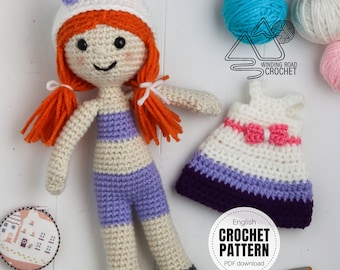 CROCHET PATTERN X Crochet Bunny Doll Pattern, English PDF Download, Crochet Amigurumi Pattern
