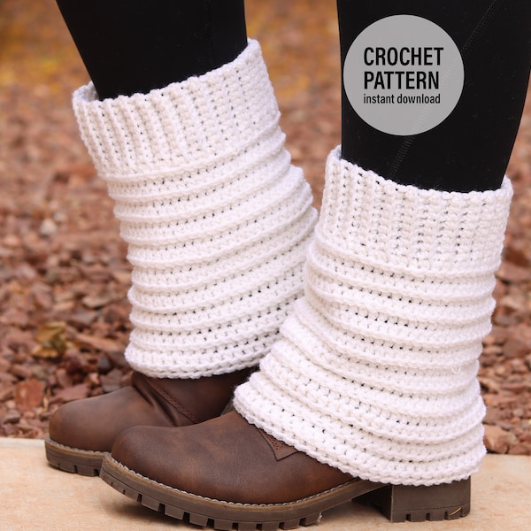 CROCHET PATTERN X Boot Cuff Pattern, English PDF Download, Boot Cuff Pattern for All types of Boots
