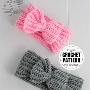 CROCHET PATTERN X Crochet Baby Headband Pattern, English PDF Download Only, Baby and Toddler Size image 2