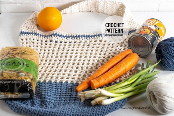 CROCHET PATTERN X Crochet Market Bag Pattern, English PDF Download,  English Crochet Pattern