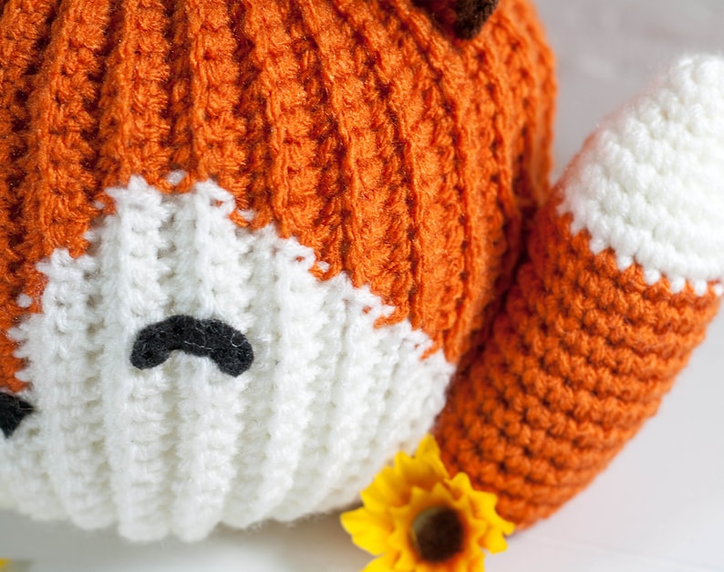 CROCHET PATTERN x Crochet Fox Pumpkin, English Written Pattern, PDF Download, image 2