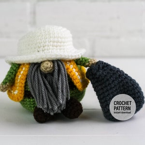 CROCHET PATTERN X Garbage Man Gnome X English PDF Pattern only X Sanitation Worker