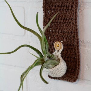 CROCHET PATTERN x Crochet Boho Plant Hanger Pattern, Plant Holder Pattern, Air Plant Display Pattern, Wall Decor Pattern, English Download image 2