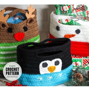 CROCHET PATTERN X Crochet Tote Bag Pattern, English PDF Download, Crochet Gift Bag Pattern