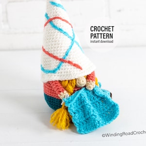 CROCHET PATTERN X Crochet Crocheting Gnome, English PDF Download, Crocheting Gnome Pattern