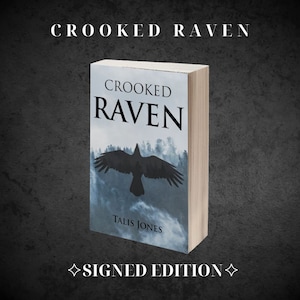 Signed paperback copy of Crooked Raven