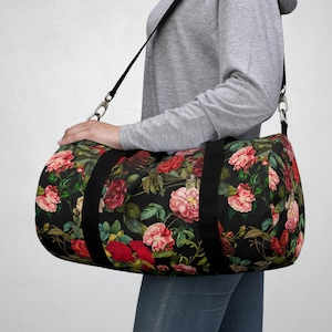 Floral gym bag top
