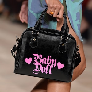 Pastel Goth - Baby Doll Handbag, Kawaii Goth, Pastel Grunge, Sweet Goth Handbag, Little Space, Babygirl, Lolita Style, Alternative Girls