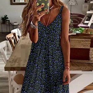 Boho Cottagecore Maxi Dress, Dark Floral Pattern Dress, Petite Flowers Dress, Witchy Maxi Dress, Fairy Grunge Dress, Whimsigoth Maxi Dress