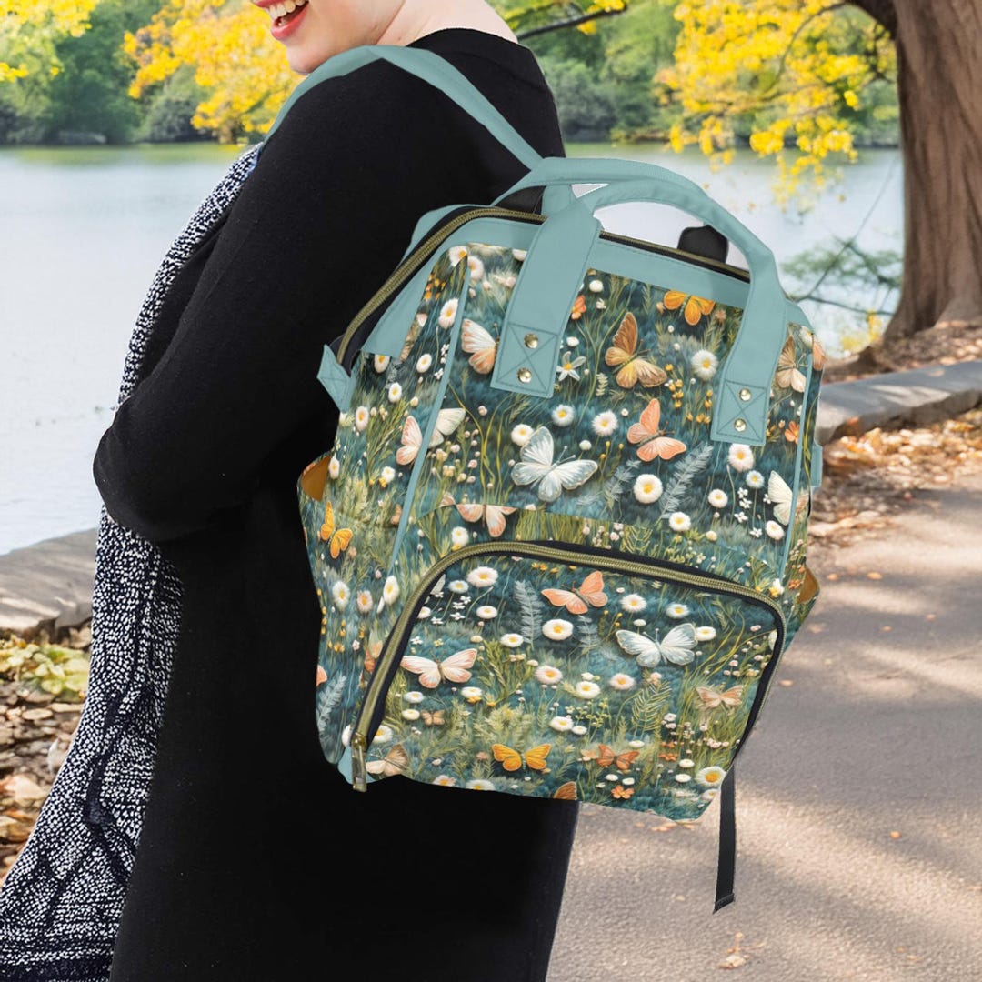 Whimsical Ethereal Butterflies Backpack, Boho Butterflies Laptop ...