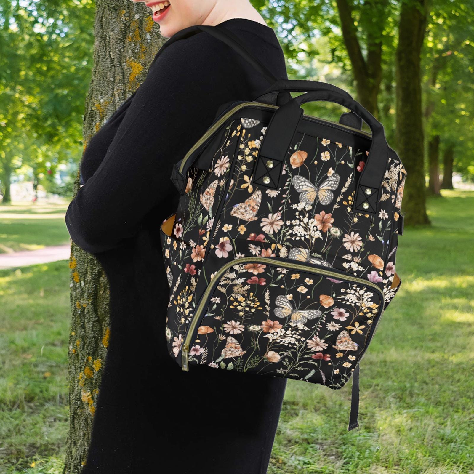 betsey johnson laptop backpack Women's Clear in Dots Manmade Materials Diaper Bag Laptop Bags Betsey