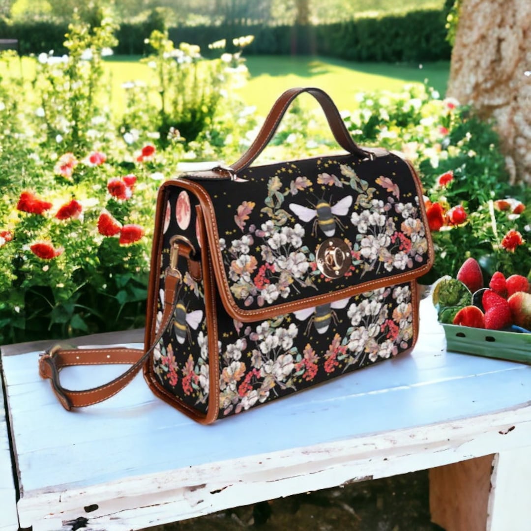 Floral hotsell satchel bag