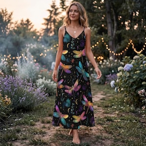 dragonfly garden midi dress womens flutter sleeve smocked midi dress | dragonfly garden