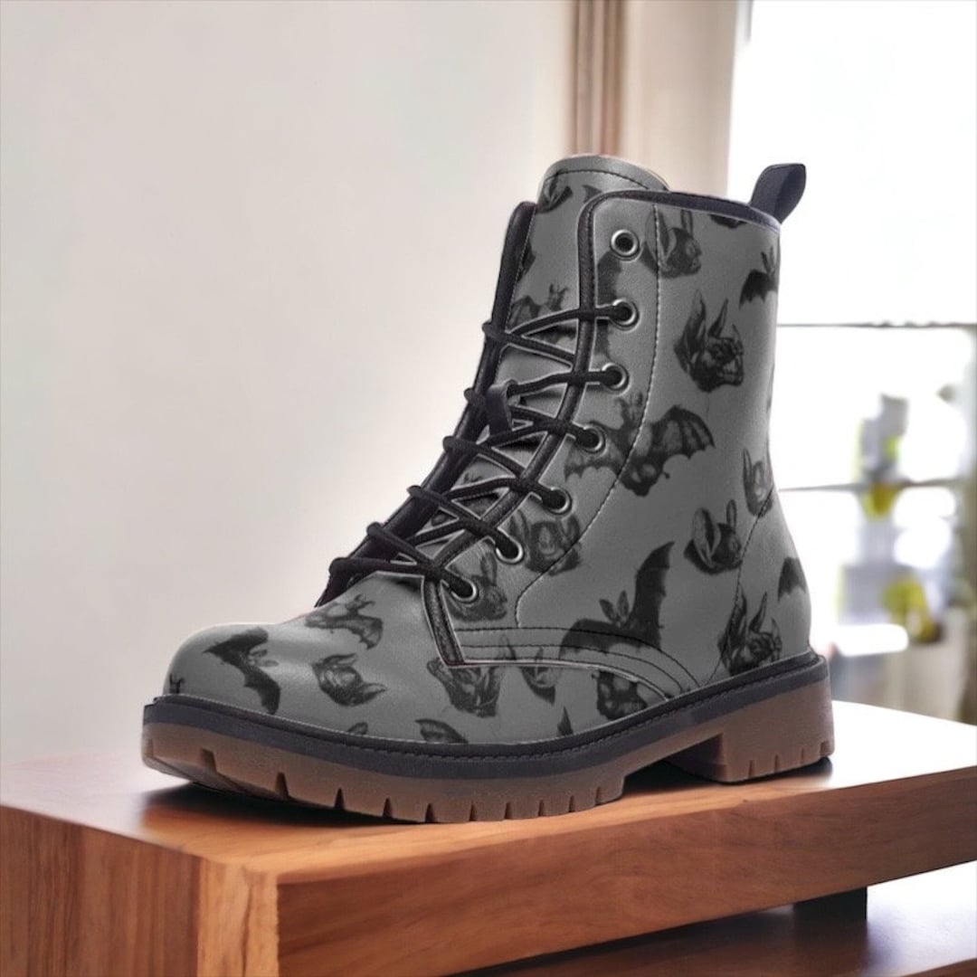 Amazon.com | Vepose Women's Black Ankle Boots, Combat Lace