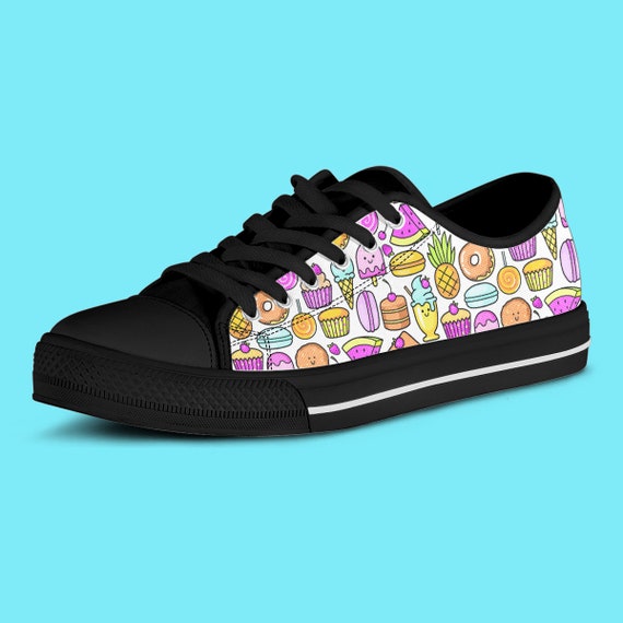 low top canvas sneakers