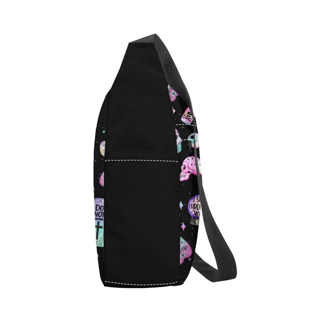 Pastel Goth Messenger Bag Kawaii Goth Bag Goth Occult Symbols Etsy