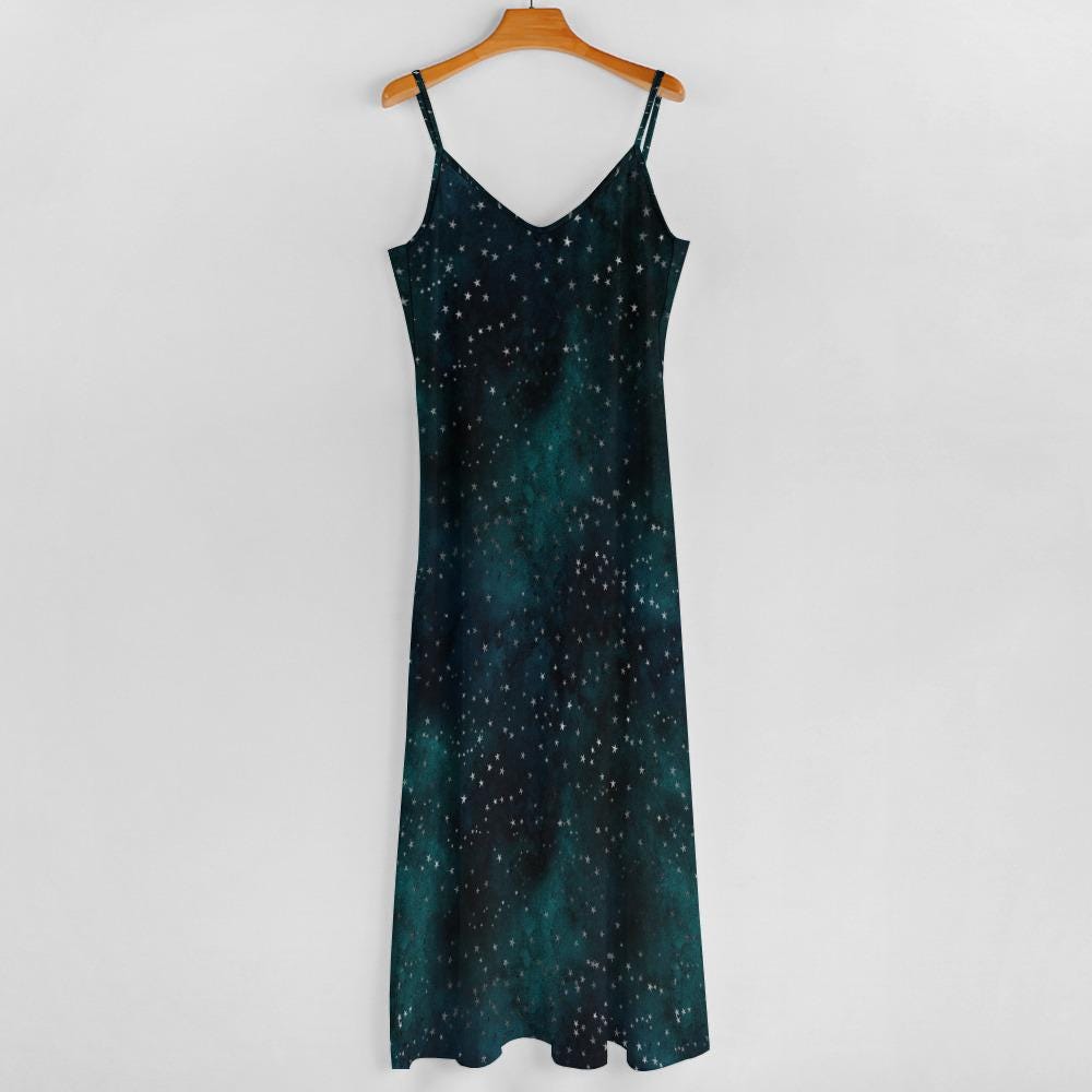 green dress with stars Stellar Gown Emerald Green main image 1