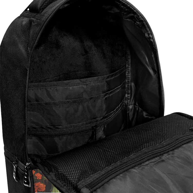 Mochila para portátil con diseño de esqueleto espeluznante, mochila gótica para biblioteca, mochila para biblioteca del hombre muerto, bolso para portátil de estilo Dark Academia, bolso para libros de lectura con diseño de esqueleto imagen 6